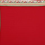 Oomph! Women's Chiffon Saree (anjani_6010_Crimson Red_Free Size)