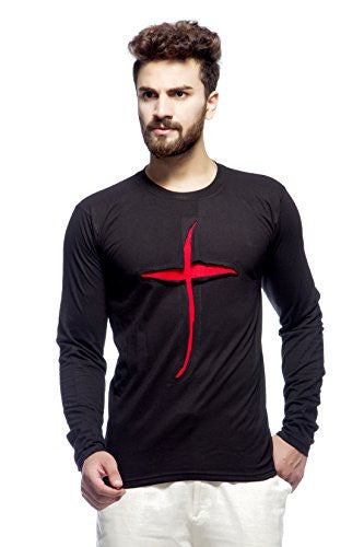 Men's Round Neck T-shirt (Medium, Blended)
