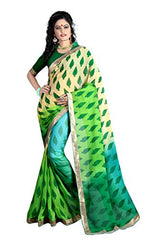 Glory Sarees Women's Georgette Saree (vn1007_green)
