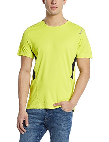 Reebok Men's Round Neck T-Shirt (4057284827249_AY2414_Medium_Hero Yellow)