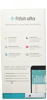 Fitbit Alta Fitness Tracker, Silver/Black, Small