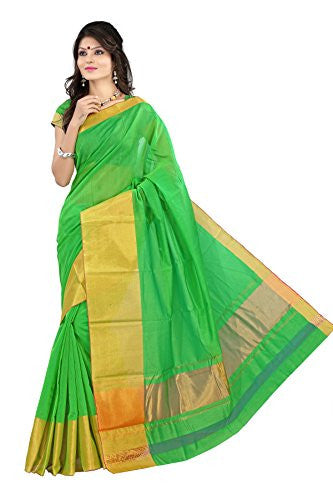 Mimosa Soft Cotton Silk Saree(3047-MP-OS-PGREEN)