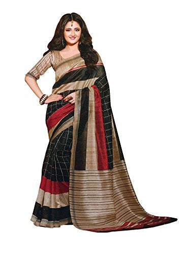 Trendz Women's Cotton Silk Saree (TZ_Tapasya_multi_Free Size)