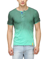 Campus Sutra Men's Cotton T-Shirt (SS16PRM_HNYSPR_M_PLN_BTGSG_S_Bottle Green)