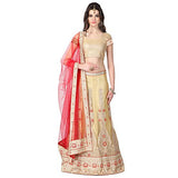 Janasya Net Lehenga Saree(JNE0404_Beige)