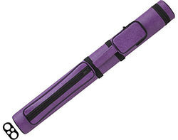Action Vinyl Pool Cue Case (2 Butt and 2 Shaft), Purple