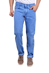 Studio Nexx Men's Denim Regular Fit Jeans (Light Blue, Size - 38)