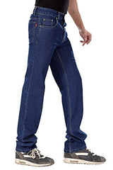 Dragaon Men's Cotton Stretchable Relax Fit Jeans (d-813-34_34_Blue)