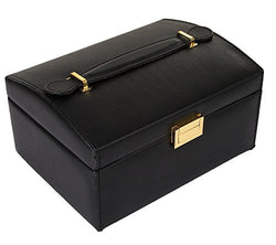 Clearance Sale - Travel Friendly Jewellery Box cum Organizer - Black (JB-001184-BK)