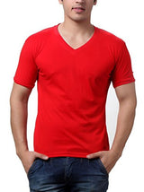 TeeMoods Pack of Eight Men's V Neck Tshirts_TM-C-1549-8PC-M