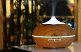 Zen Breeze, Essential Oil Diffuser, 2017 Model Aroma Humidifier, 14 Color Shades, Best Wood Grain, Ultrasonic Whisper Quiet Cool Mist Aromatherapy