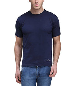 AWG Men's Jersey Round Neck Dryfit T-shirt - Navy Blue - AWGDFT-BU-S
