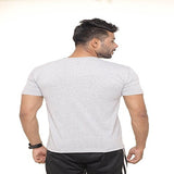 Fleximaa Men's Cotton Round Neck T-Shirt Grey Milange, Black, Shade Green &amp; S... (r-gy-b-sg-sgy-xl)