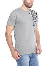 PepperClub Men's Cotton Round Neck Half Sleeve Tshirt - Tiger Print