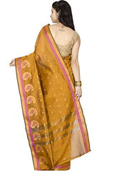 Chandrakala Women's Banarasi Cotton Silk Saree(Gold)