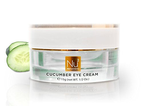 NuNutrients - Cucumber Eye Cream - Soothing Eye Cream for Dark Circles, Wrinkles, and Firmness