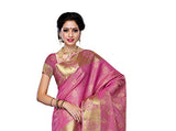 Mimosa Women'S Tussar Silk Saree With Blouse,Color:Pink(3192-178-PINK)