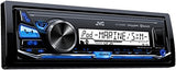 JVC KD-X33MBS Mechless Bluetooth Marine Radio and two pairs of CS-DR6201MW 6.5" White Marine Coaxial Speakers