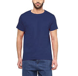 Aventura Outfitters Men's Round Neck Half Sleeve Multi Color Solid T-Shirts- Pack of 4 - L (AO11-L)