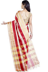 Chandrakala Women's Banarasi Cotton Silk Saree(Red)