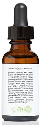 Amara Organics Vitamin C Serum for Face 20% with Hyaluronic Acid & Vitamin E, 1 fl. oz.