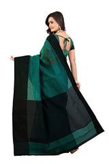 Mimosa Silk Cotton Saree (Ap-7000-Ramablk _Rama)