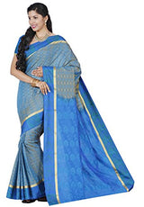 RRs kanchipuram Art silk Powerloom Saree (PMB001-BLEUISH RUST)
