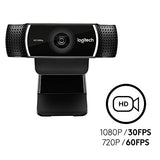 Logitech C922x Pro Stream Webcam 1080P Camera for HD Video Streaming Recording At 60Fps 960-001176