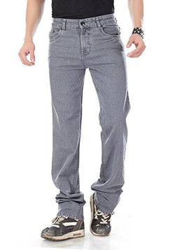 Dragaon Men's Stretchable Relax Fit Jeans-Grey-D-821-Size-38