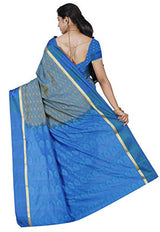 RRs kanchipuram Art silk Powerloom Saree (PMB001-BLEUISH RUST)
