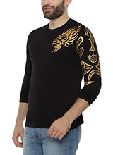 PepperClub Men's Cotton Round Neck Full Sleeve Printed Tshirt - Dragon
