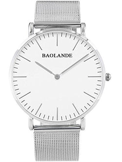 Alienwork Classic St.Mawes Quarz Armbanduhr elegant Quarzuhr Uhr modisch Zeitloses Design klassisch silber Metall U04916G-01