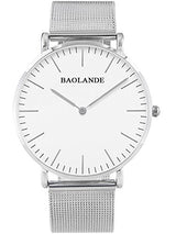 Alienwork Classic St.Mawes Quarz Armbanduhr elegant Quarzuhr Uhr modisch Zeitloses Design klassisch silber Metall U04916G-01