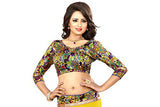 Livie Women's Georgette Sarees Party Wear/Fancy Georgette Sarees/Printed Georgette Sarees - Pineapple Yellow