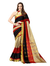 Glory Sarees Women's multi color saree jari101