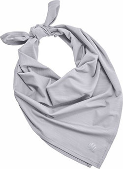Coolibar UPF 50+ Unisex Performance Sun Bandana - Sun Protective (One Size- Alloy Grey)