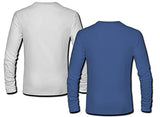 Tripr Men's V-NECK Full Sleeves Tshirt Combo White Royalblue (Large)