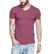 Tripr Men's V-Neck Tshirt Maroon