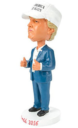 Donald Trump Bobblehead - Make America Great Again - White Hat Version - Limited Edition