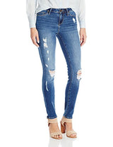 Calvin Klein Jeans Women's Ultimate Skinny Ripped Jean, Classic Blue, 26x32L