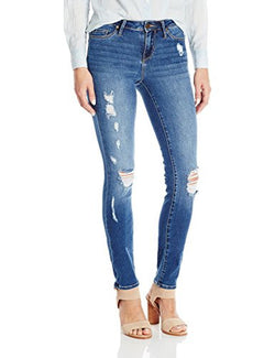 Calvin Klein Jeans Women's Ultimate Skinny Ripped Jean, Classic Blue, 26x32L