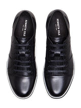 Kenneth Cole New York Men's Brand Wagon Black Leather Sneaker 11 M US