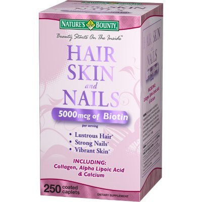 Nature's Bounty Extra Strength Hair Skin Nails, 250 Count