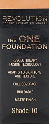 Make Up Revolution London Shade-10  the One Foundation, 29ml