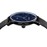 BINZI Montres pour Homme Inoxydable Noir Multifunction de Mode décontracté et Etanche Montre à Quartz Analogique affichage du jour