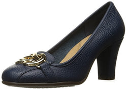 Aerosoles Women's Enrollment Dress Pump, Dark Blue Leather, 8.5 M US