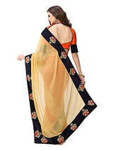 Panchratna Women's Faux Georgette Saree