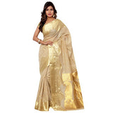 Varkala Silk Sarees Women's Khadi Silk Saree(MC1001CM_Cream)