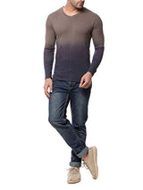 Gritstones Steel Grey Full Sleeve V Neck T Shirt GSFSOMBVNECKSGRY_XL