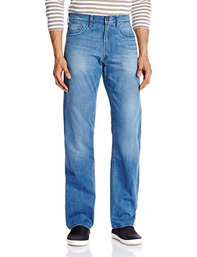 Lee Men's Beven Regular Fit Jeans (8907222528515_LEJN5770_34W x 33L_Body Brushed Moisture Management)